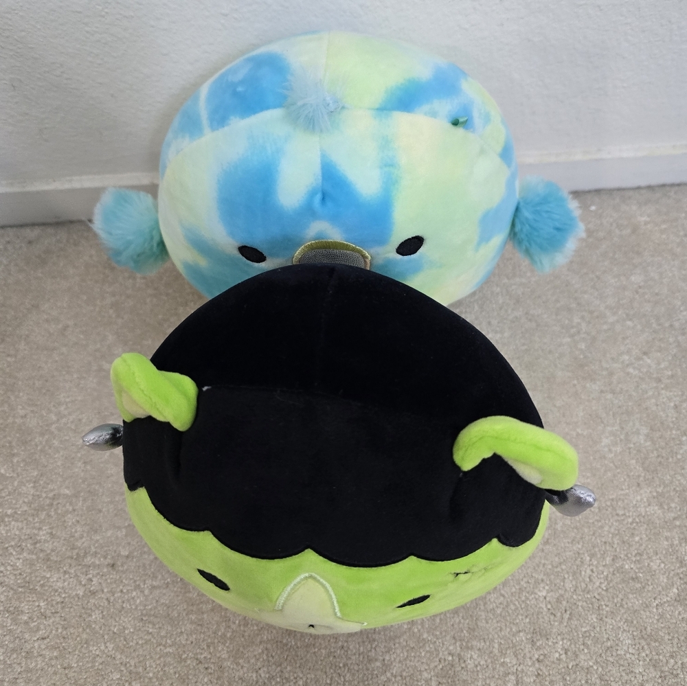 2 Pc 8" Squishmallows Omari & Len the Frankenstein Bear - Picture 5 of 9